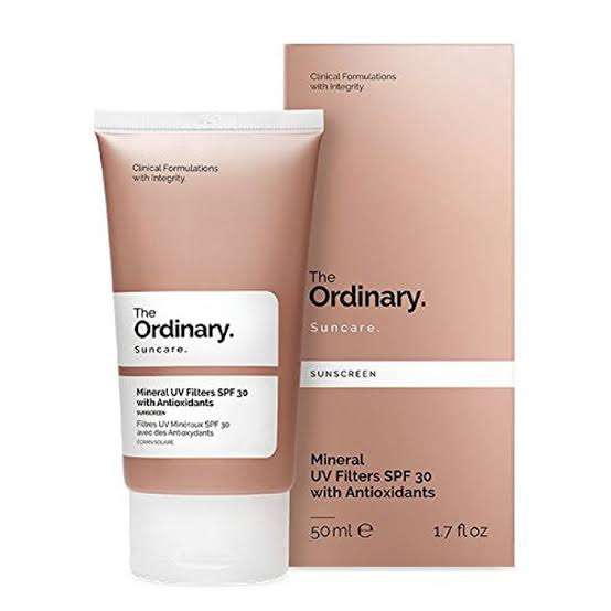 The Ordinary Mineral VU Filters Sunscreen SPF 30 -50ml