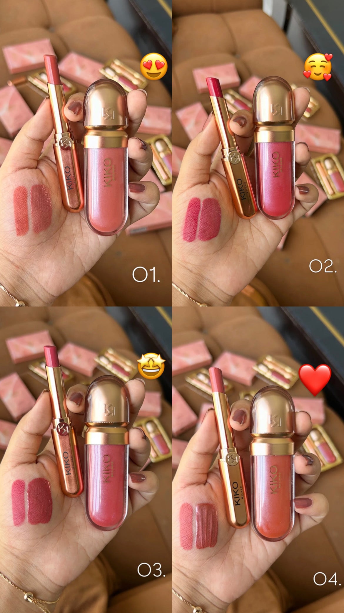 KIKO MILANO GOLDEN OASIS CHIC LIPS BEAUTY KIT
