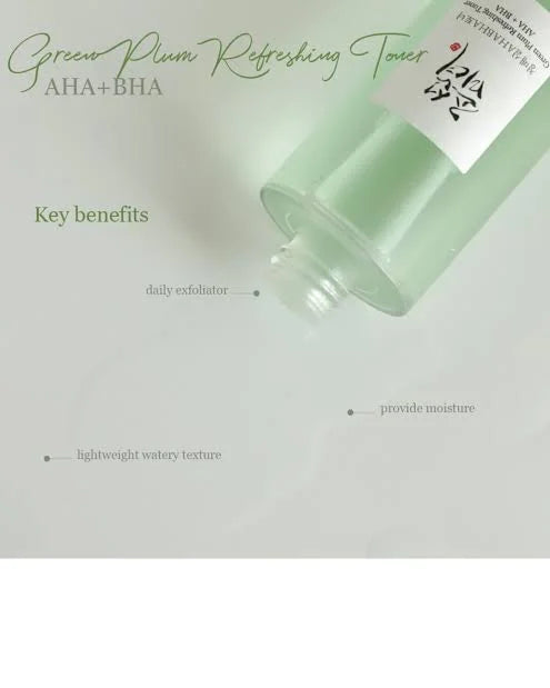 Beauty Of Joseon Green Plum Refreshing Toner : AHA + BHA-150ML