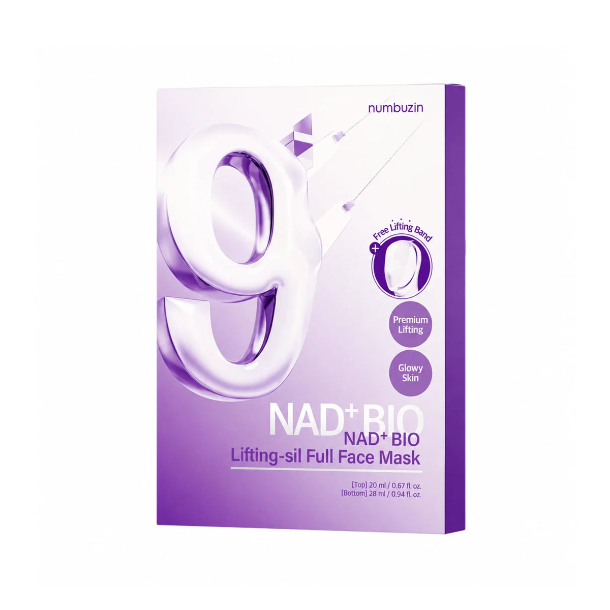 Numbuzin No.9 NAD+ Bio Lifting-Sil Full Face Mask (4pc)