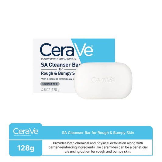 CeraVe SA Cleanser bar for rough and bumpy skin