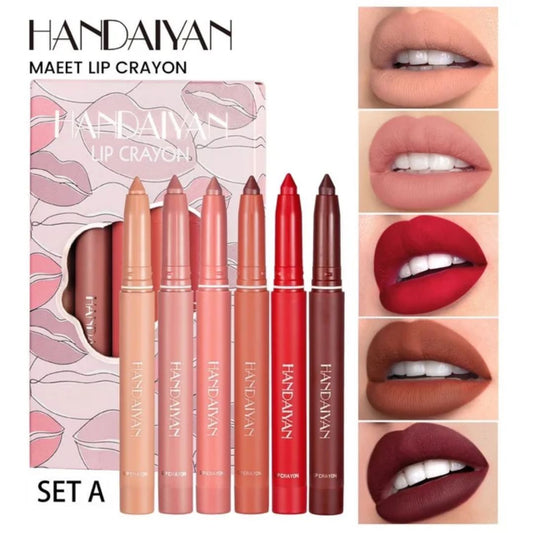 Handaiyan Matte Lip Crayon Set