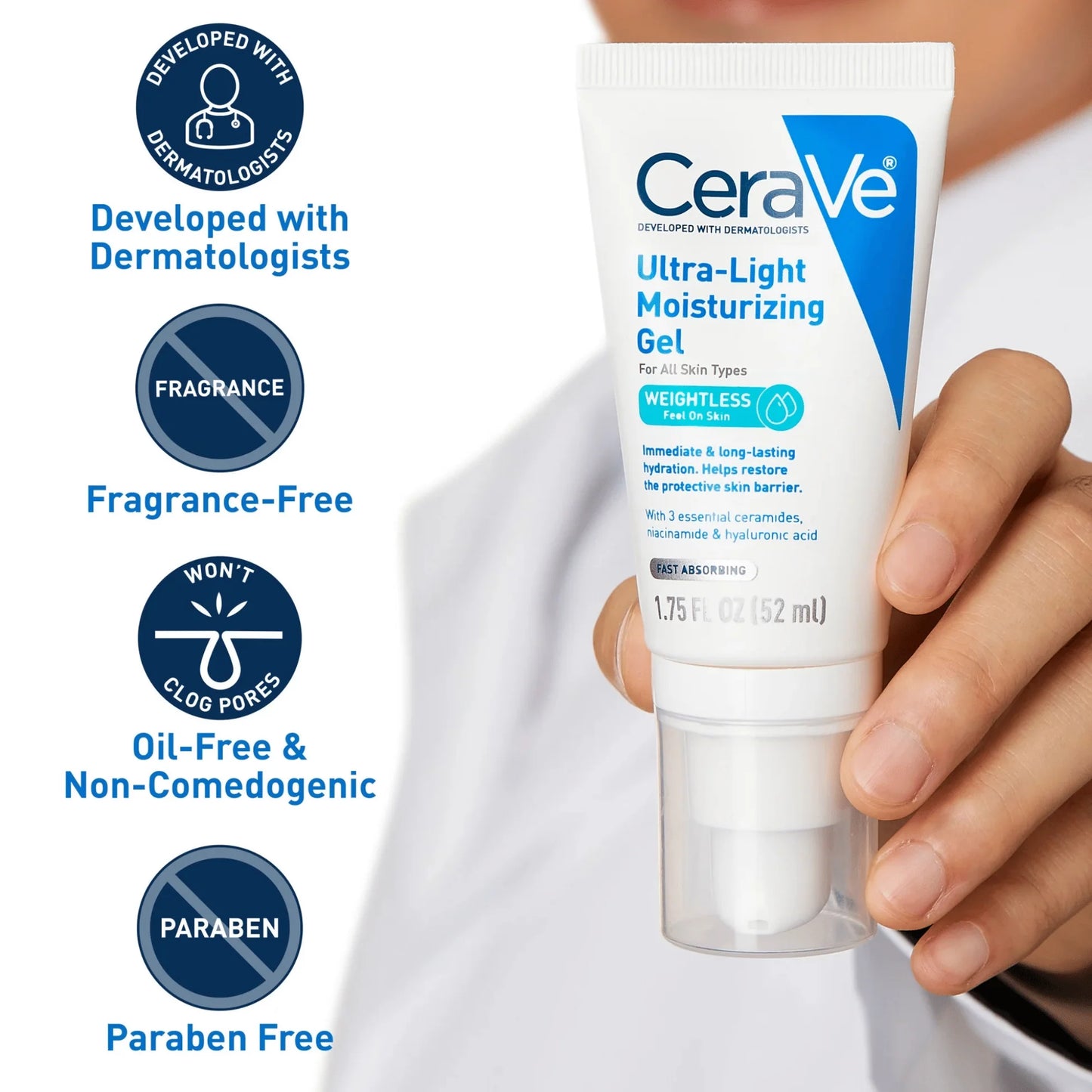 CeraVe Ultra-Light Moisturizing Gel -52ml