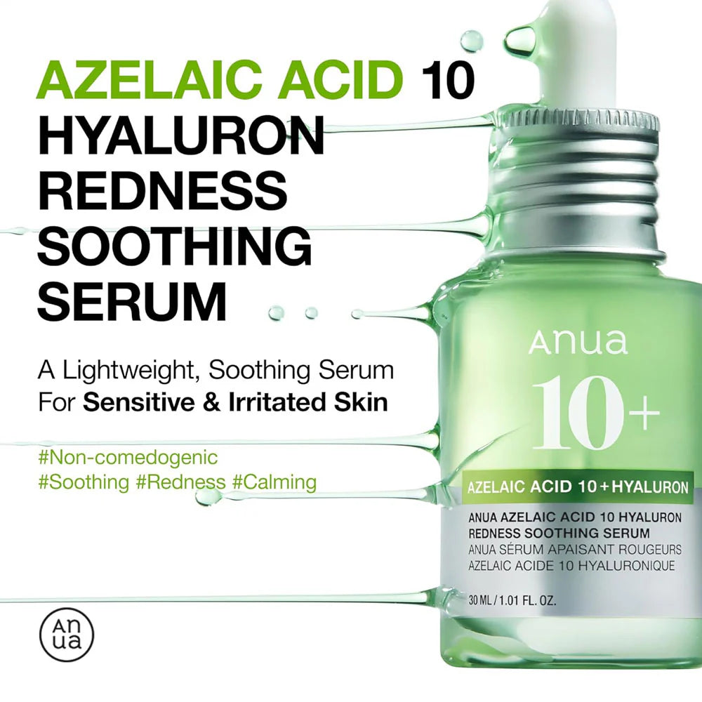 Anua Azelaic Acid 10+ Hyaluron Redness Soothing Serum -30ml