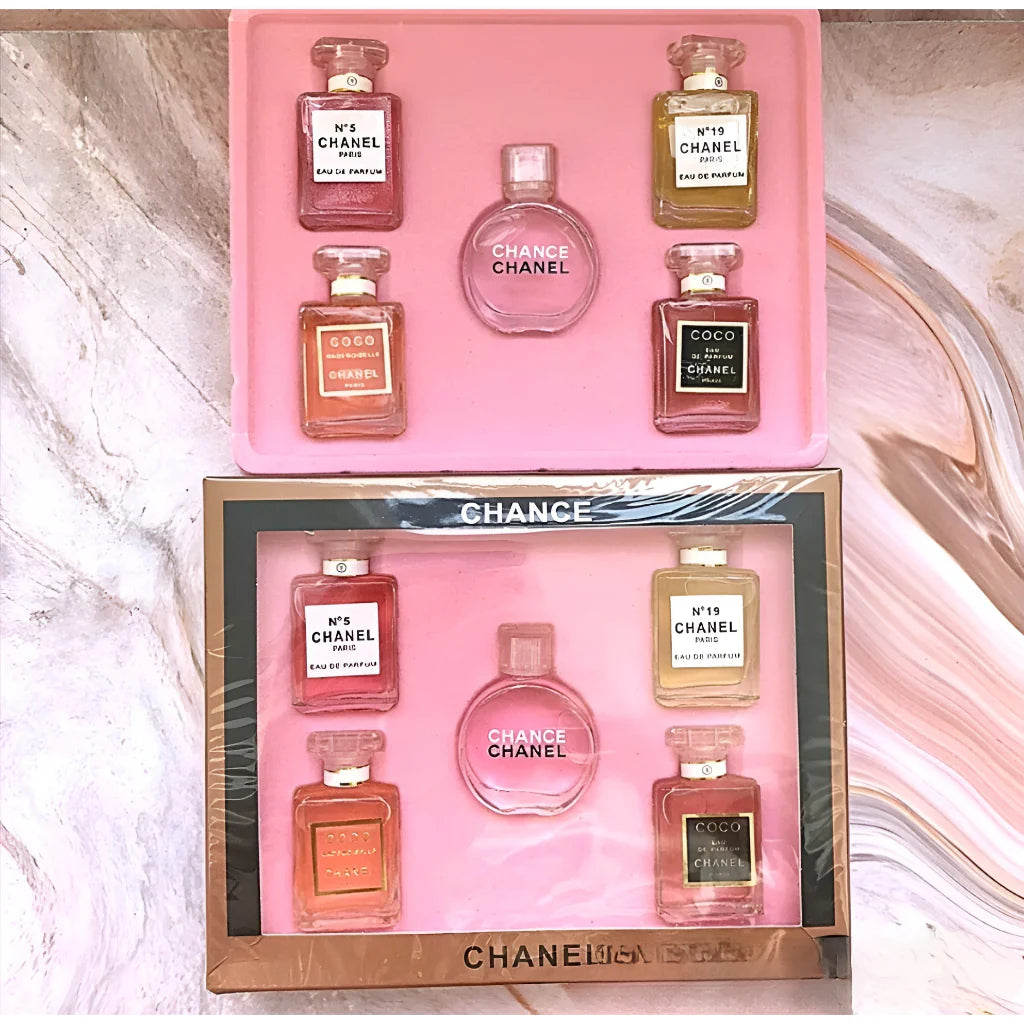 Chanel Chance Gift Set Of 5 Perfumes – Luxury Fragrance Collection For Women