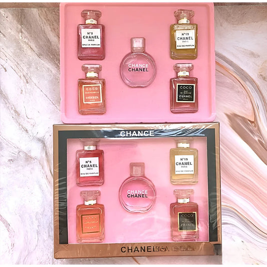 Chanel Chance Gift Set Of 5 Perfumes – Luxury Fragrance Collection For Women
