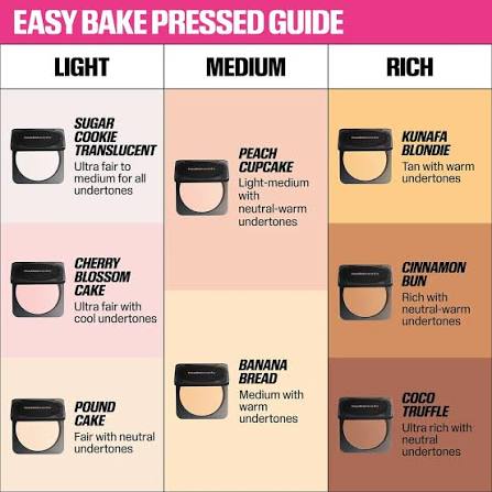Huda Beauty Easy Bake Blend & Snatch Pressed Powder -8.5g