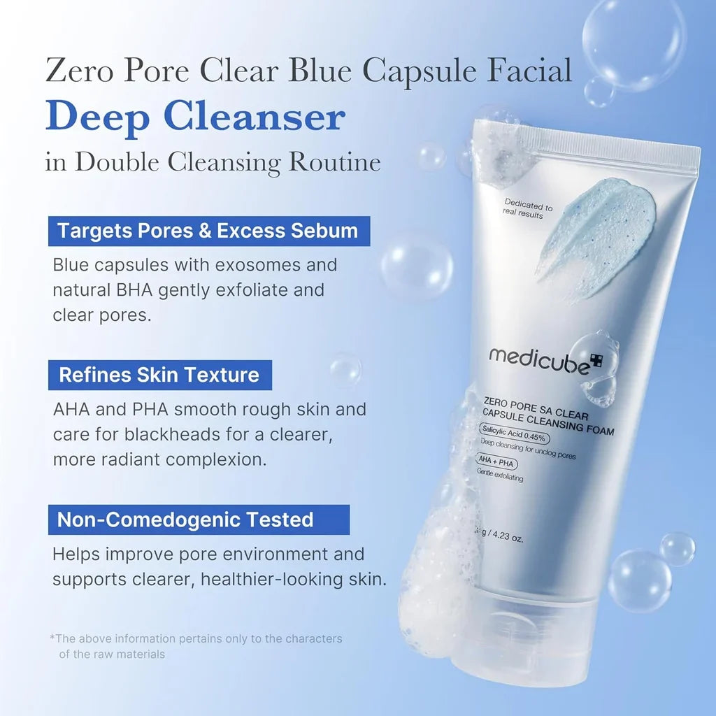 Medicube Zero Pore Clear Capsule Cleansing Foam -120g