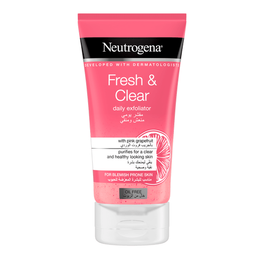 Neutrogena Fresh & Clear Daily Exfoliator Face Wash With Pink Grapefruit -150ml