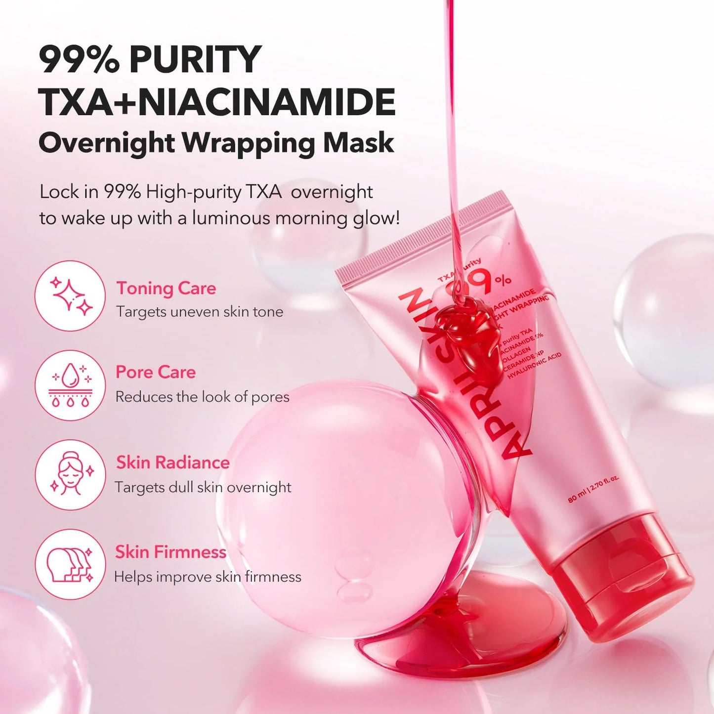 APRILSKIN TXA Niacinamide 99 Night Wrapping Mask -80ml