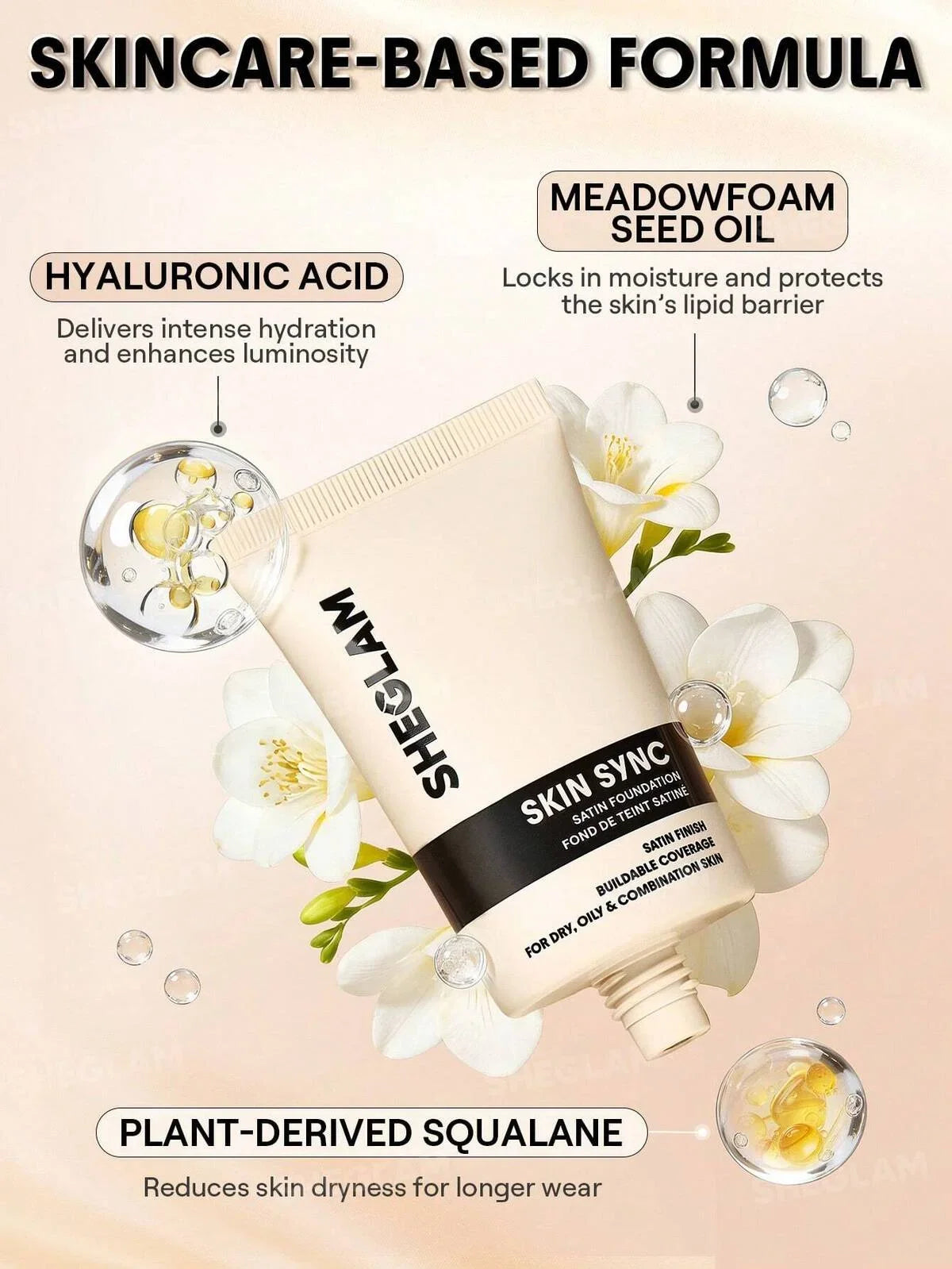 Sheglam Skin Sync Satin Foundation