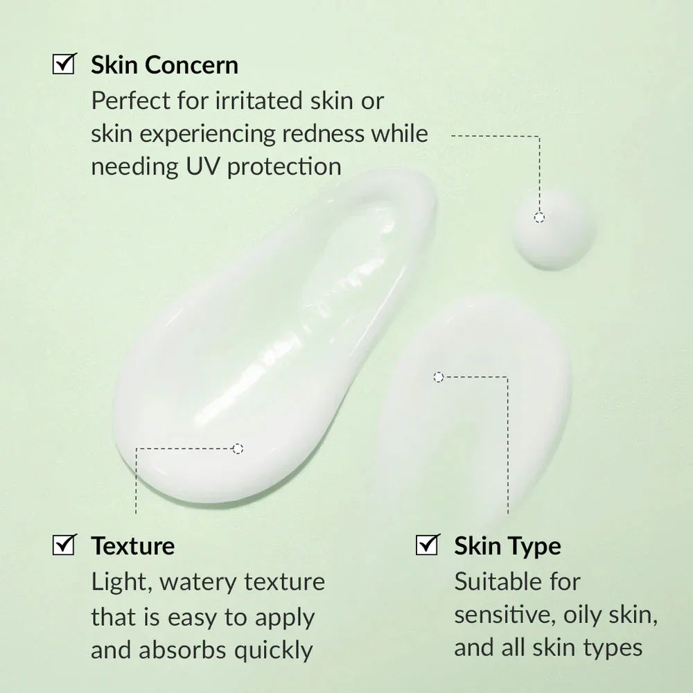 Dr. Althea Green Tea Sunscreen SPF 50+ PA++++ 50ml – Lightweight Korean Sunblock