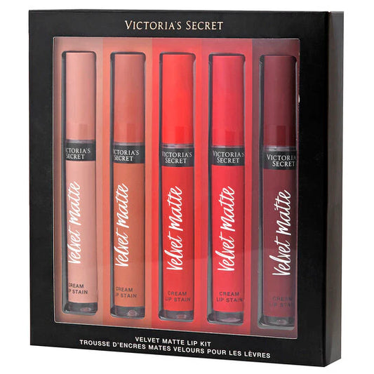 Victoria's Secret Velvet Matte Cream Lip Stain – Set Of 5 Long-Lasting Liquid Lipsticks